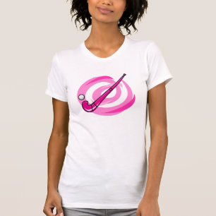 Field Hockey pink logo T-Shirt