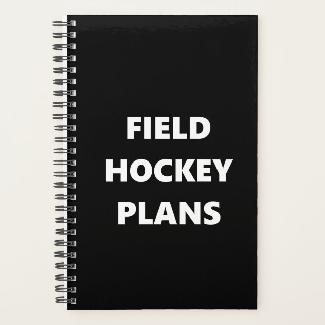 Field Hockey Planner Sports Field Hockey Plans (Front)