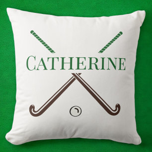 Field Hockey Player End of Year Custom Gift Cushion