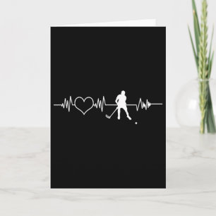 Field Hockey Player Heartbeat Goalkeeper Sweeper T Card