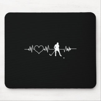 Field Hockey Player Heartbeat Goalkeeper Sweeper T Mouse Mat