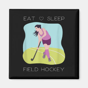 Field Hockey Player Indoor Girls Coach Team Traini Magnet