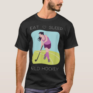 Field Hockey Player Indoor Girls Coach Team Traini T-Shirt