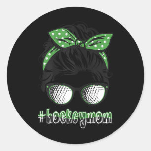 Field Hockey Player Mom Hockey Lover Mothers Day M Classic Round Sticker