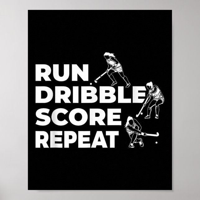 Field Hockey Player Techniques  Poster (Front)