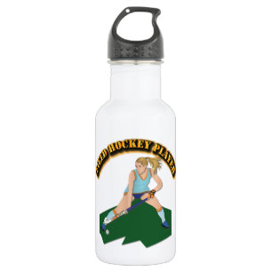 Field Hockey Player with Text 532 Ml Water Bottle