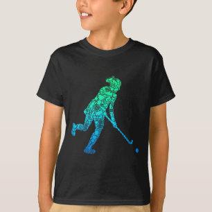 Field Hockey Player Women Girls Kids T-Shirt