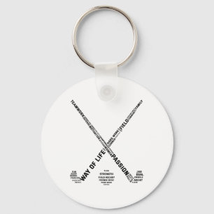 Field Hockey Player Words Hockey Stick Hockey Team Key Ring
