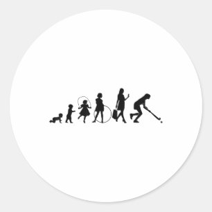 Field-hockey-players Indoor-hockey Evolution Field Classic Round Sticker