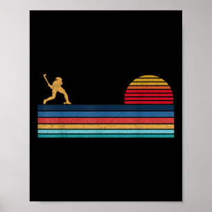 Field Hockey Retro Vintage _1 Poster