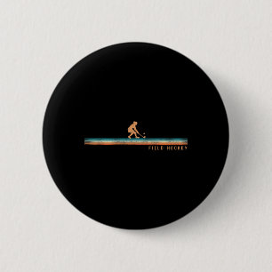 Field Hockey Retro Vintage Field Hockey 6 Cm Round Badge