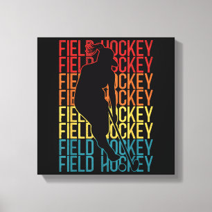 Field Hockey Retro Vintage Field Hockey Canvas Print