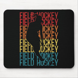 Field Hockey Retro Vintage Field Hockey Mouse Mat