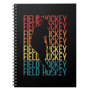 Field Hockey Retro Vintage Field Hockey Notebook