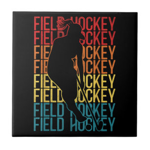 Field Hockey Retro Vintage Field Hockey Tile