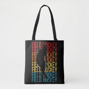Field Hockey Retro Vintage Field Hockey Tote Bag