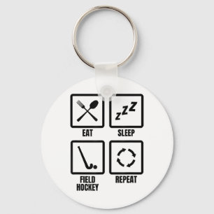 Field Hockey Schedule Workout Key Ring