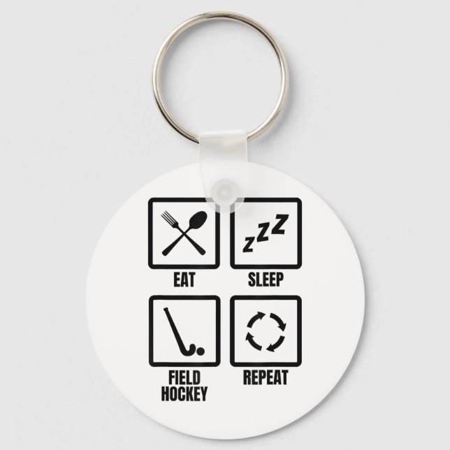 Field Hockey Schedule Workout  Key Ring (Front)