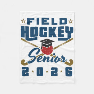 Field Hockey Senior 2026 Graduating Cl Senior Nigh Fleece Blanket