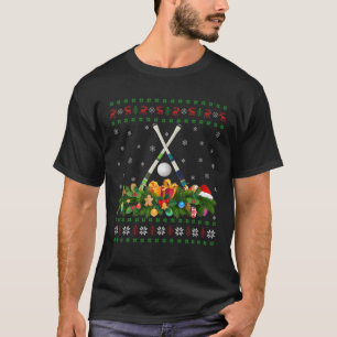 Field Hockey Sports Lover Xmas Ugly Field Hockey C T-Shirt