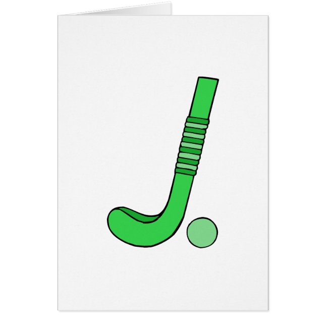 Field Hockey stick green (Front)
