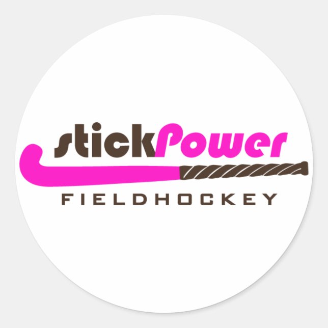 Field Hockey - (Sticker) Classic Round Sticker (Front)