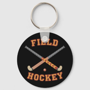 Field Hockey Sticks Key Ring