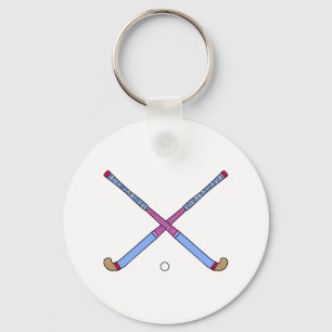 Field Hockey Sticks Key Ring