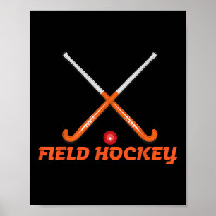 Field Hockey Sticks Poster