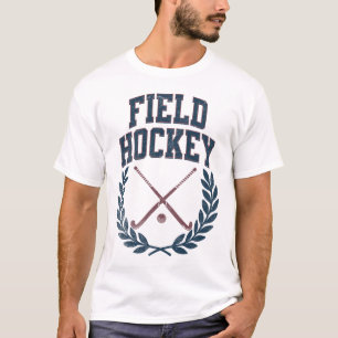 Field Hockey Sticks Wreath College Design For Athl T-Shirt