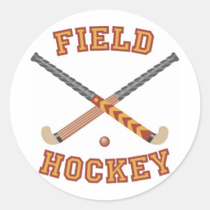 Field Hockey T-shirts and Gifts. Classic Round Sticker