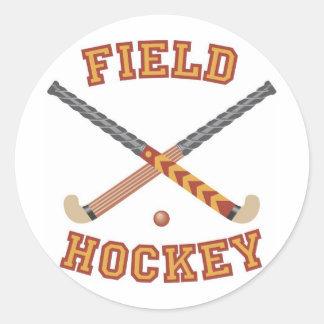 Field Hockey T-shirts and Gifts. Classic Round Sticker