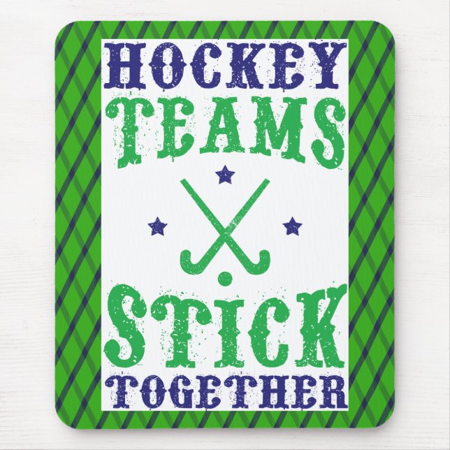 Field Hockey Teams Stick Together Mousemat (Front)
