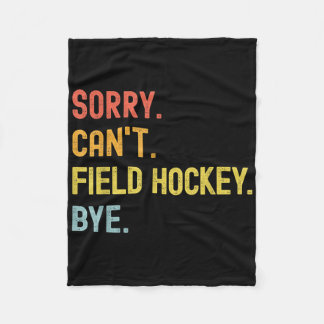 Field Hockey Training Quote For Player Field Hocke Fleece Blanket