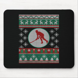 Field Hockey Ugly Christmas Gift Idea Field Hockey Mouse Mat