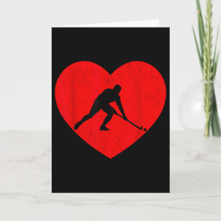 Field Hockey Valentine Heart Shape Field Hockey Lo Card