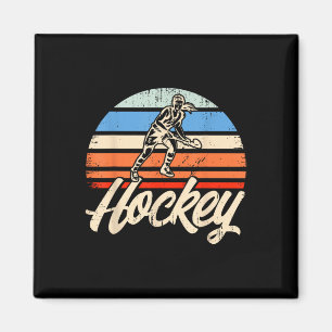 Field Hockey Vintage Retro Hockey Magnet