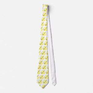 Field Hockey yellow logo Tie