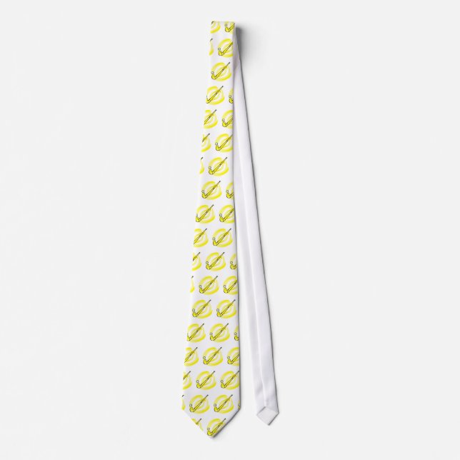Field Hockey yellow logo Tie (Front)