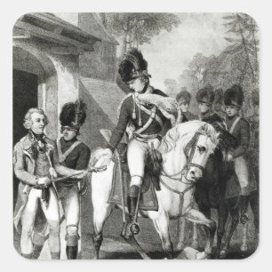 Field Marshall Earl Harcourt Square Sticker