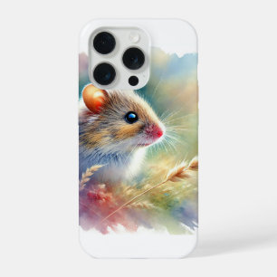 Field Mouse 031124AREF129 - Watercolor iPhone 15 Pro Case