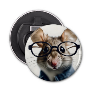 Field mouse Wearing Glasses Bottle Opener