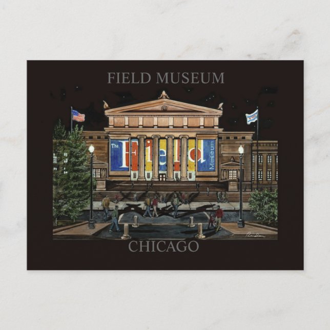 Field Museum Chicago Randsom Art Postcard (Front)