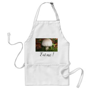 Field mushroom in a forest standard apron