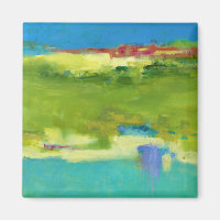 Field Notes - Abstract Green Art