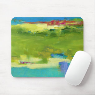 Field Notes - Abstract Green Art Mouse Mat