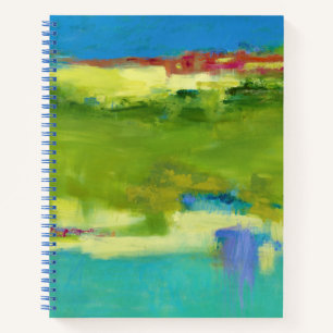 Field Notes - Abstract Green Art Notebook