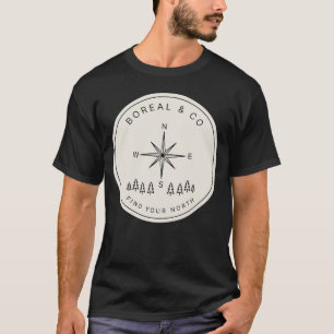 Field Notes No.06 — Find Your North Compass Badge T-Shirt