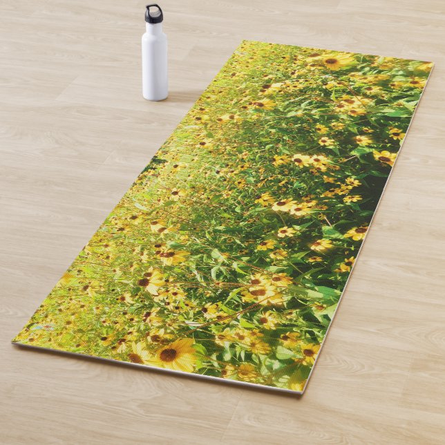 FIELD OF BLACK EYED SUSAN FLOWER'S  YOGA MAT (In Situ)