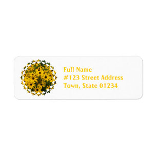 Field of Black Eyed Susan Mailing Labels